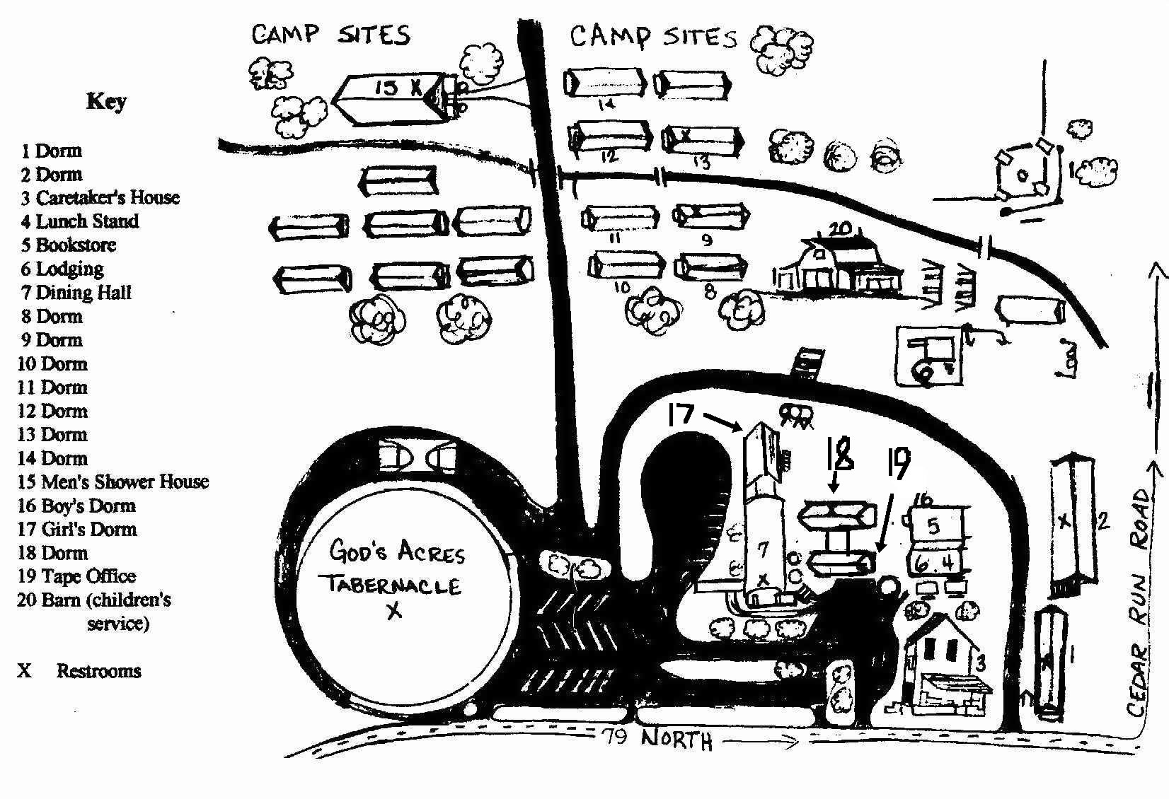 map of the grounds