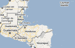 map of honduras
